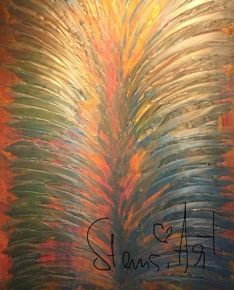 Karl Sterntag, Acrylic and Epoxy on canvas, Painting, Bermuda Art