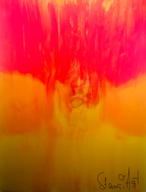 Karl Sternath, Acrylic and Epoxy on Canvas, Painting, Bermuda Art