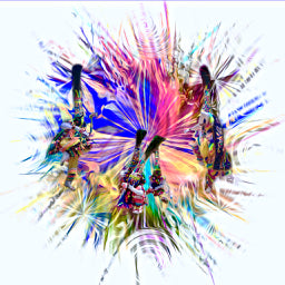 Andy Detzer, Metal Print, "Untitled" ( Gombey on white)