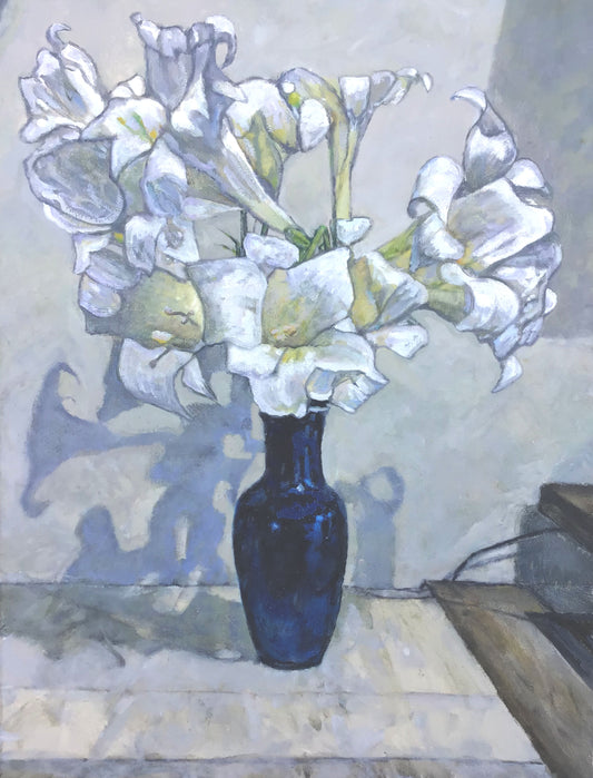 Easter Lillies, William Gringley, Oil on Canvas