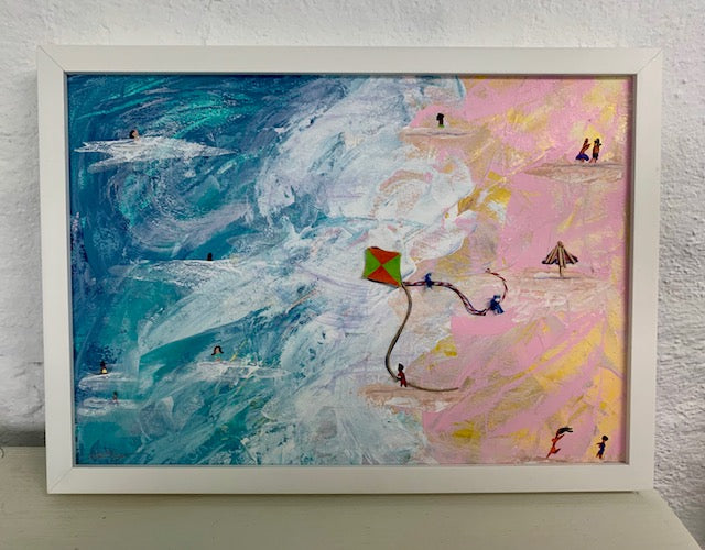 Mel Lew, Acrylics and Ink, "Like a Diamond"