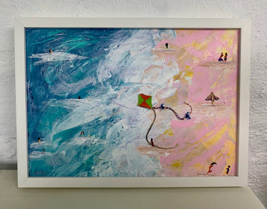 Mel Lew, Acrylics and Ink, "Like a Diamond"