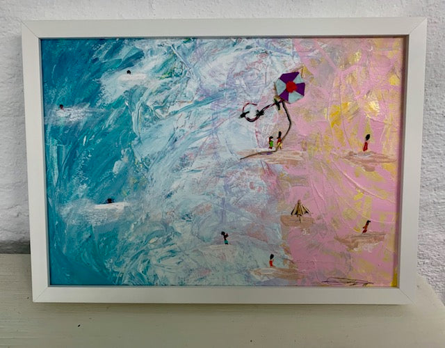 Mel Lew, Acrylics and Ink, "The Rok"