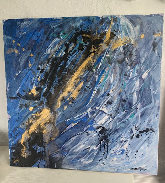 Mel Lew, Acrylics & Ink, Abstract Painting