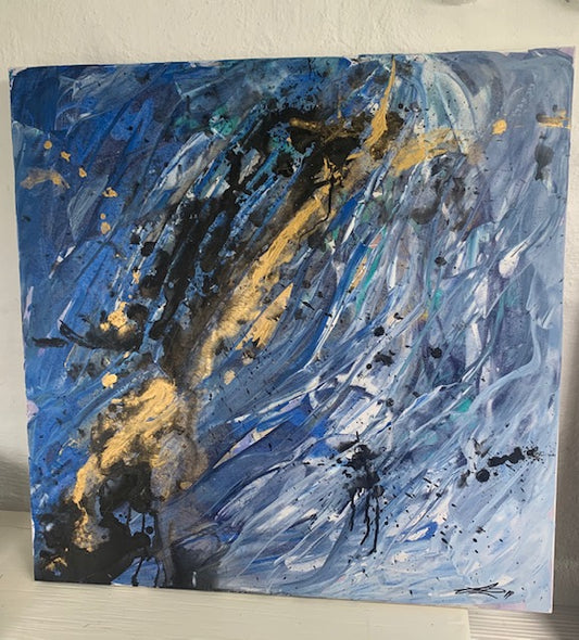 Mel Lew, Acrylics & Ink, Abstract Painting