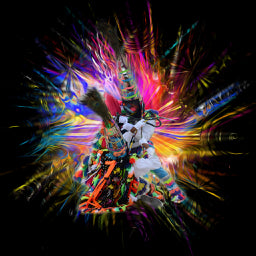 Andy Detzer, Metal Print, "Untitled" ( Gombey on Black)