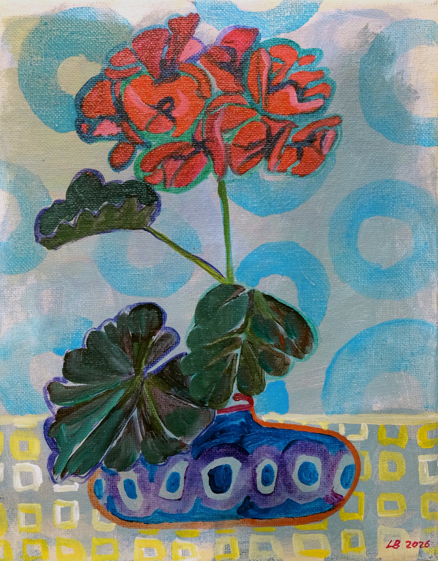 Sweet Little Geranium (Print)
