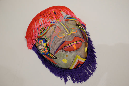 Untitled (Original handmade Gombey mask)