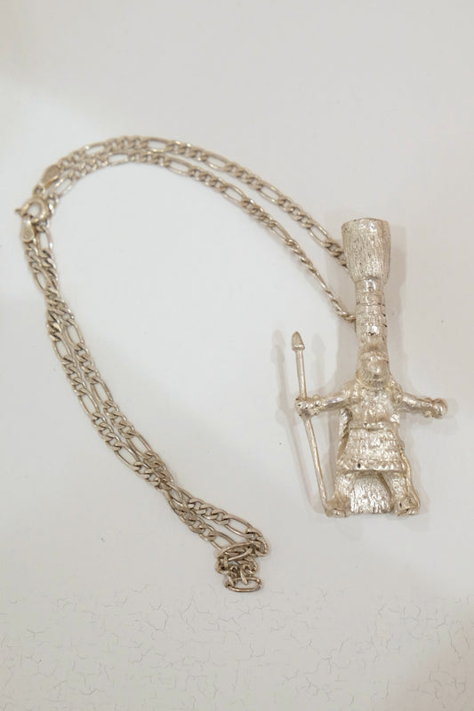 Untitled (Sterling silver Gombey Pendant)