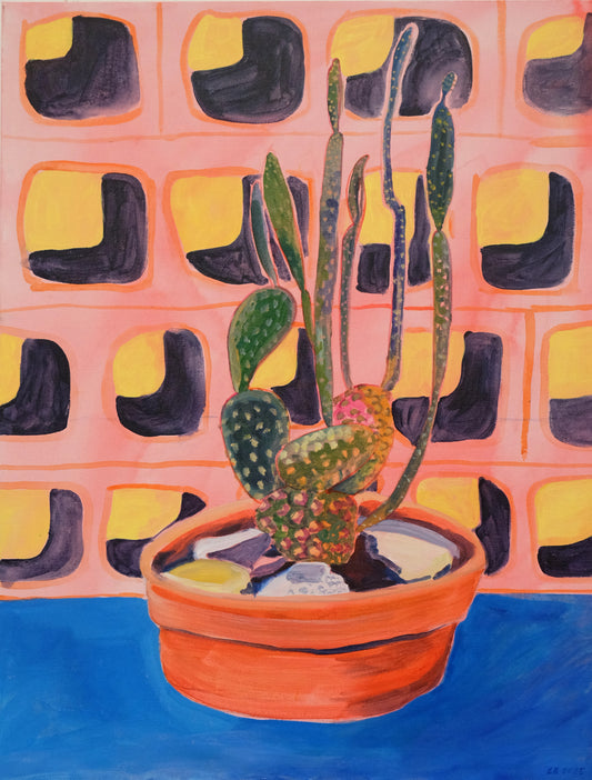 23 Cactus with breeze block