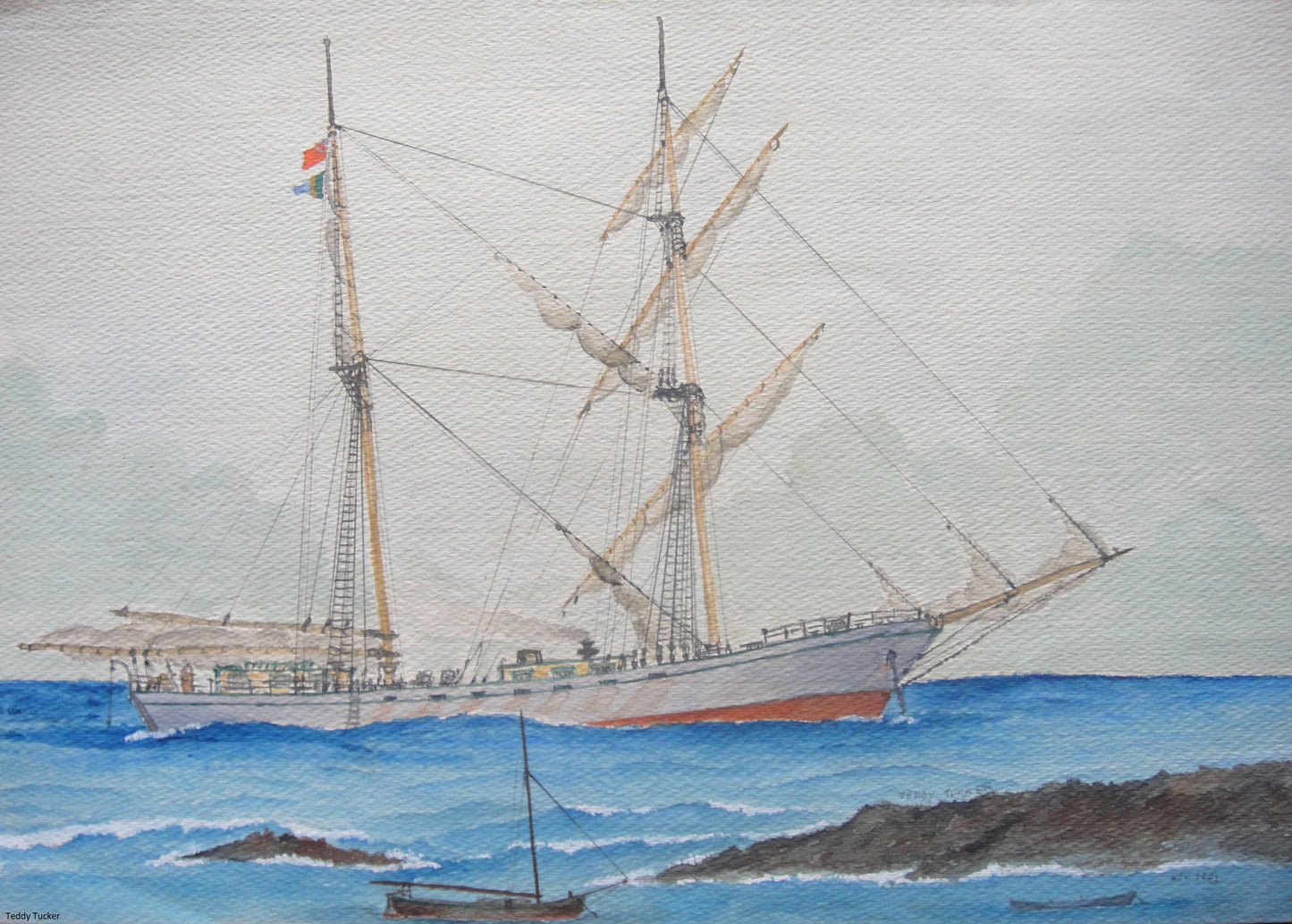 Sailing Ship at Anchor