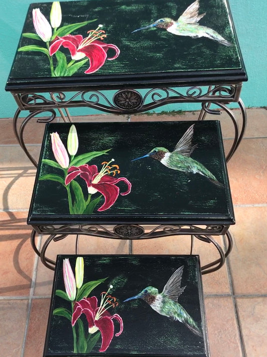 Kathy Ann Austin, Furniture, "Hummingbirds In Flight"