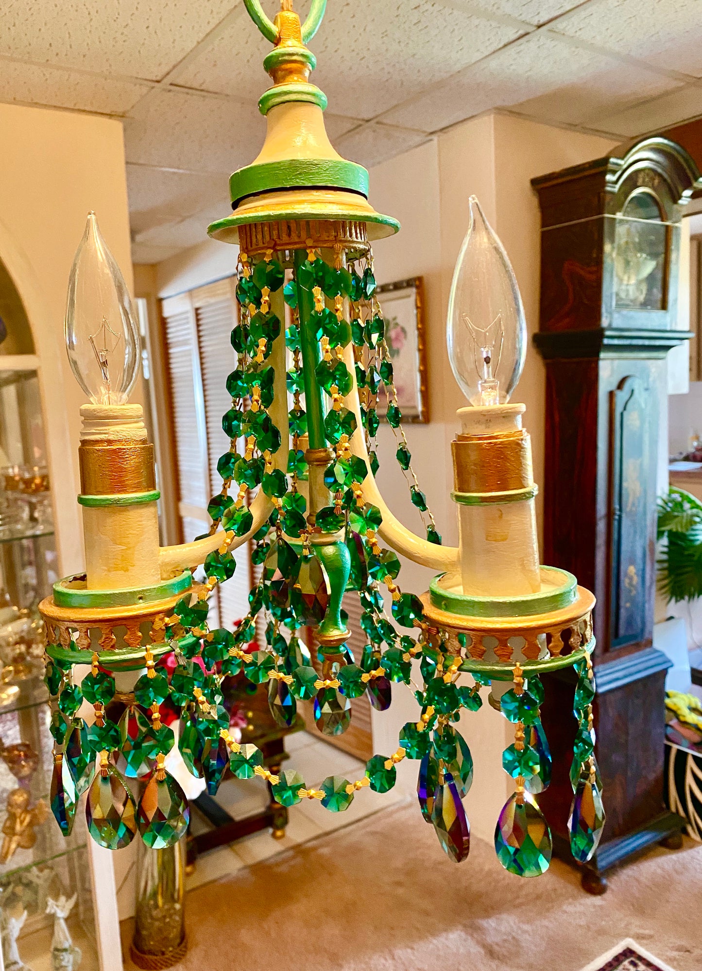 Kathy Ann Austin, Refinished Furniture, "Petite Antique Chandelier"