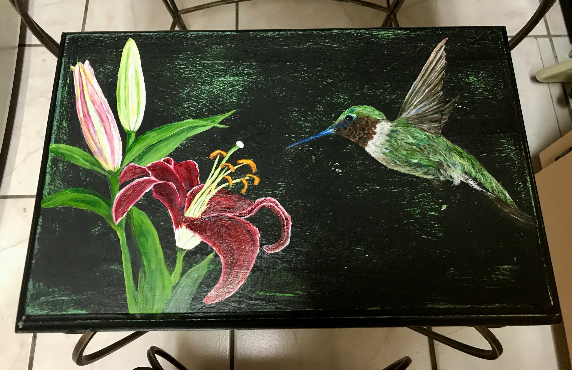 Kathy Ann Austin, Furniture, "Hummingbirds In Flight"