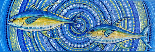 Anne Kermode, Acrylic on canvas, "Tuna Up"